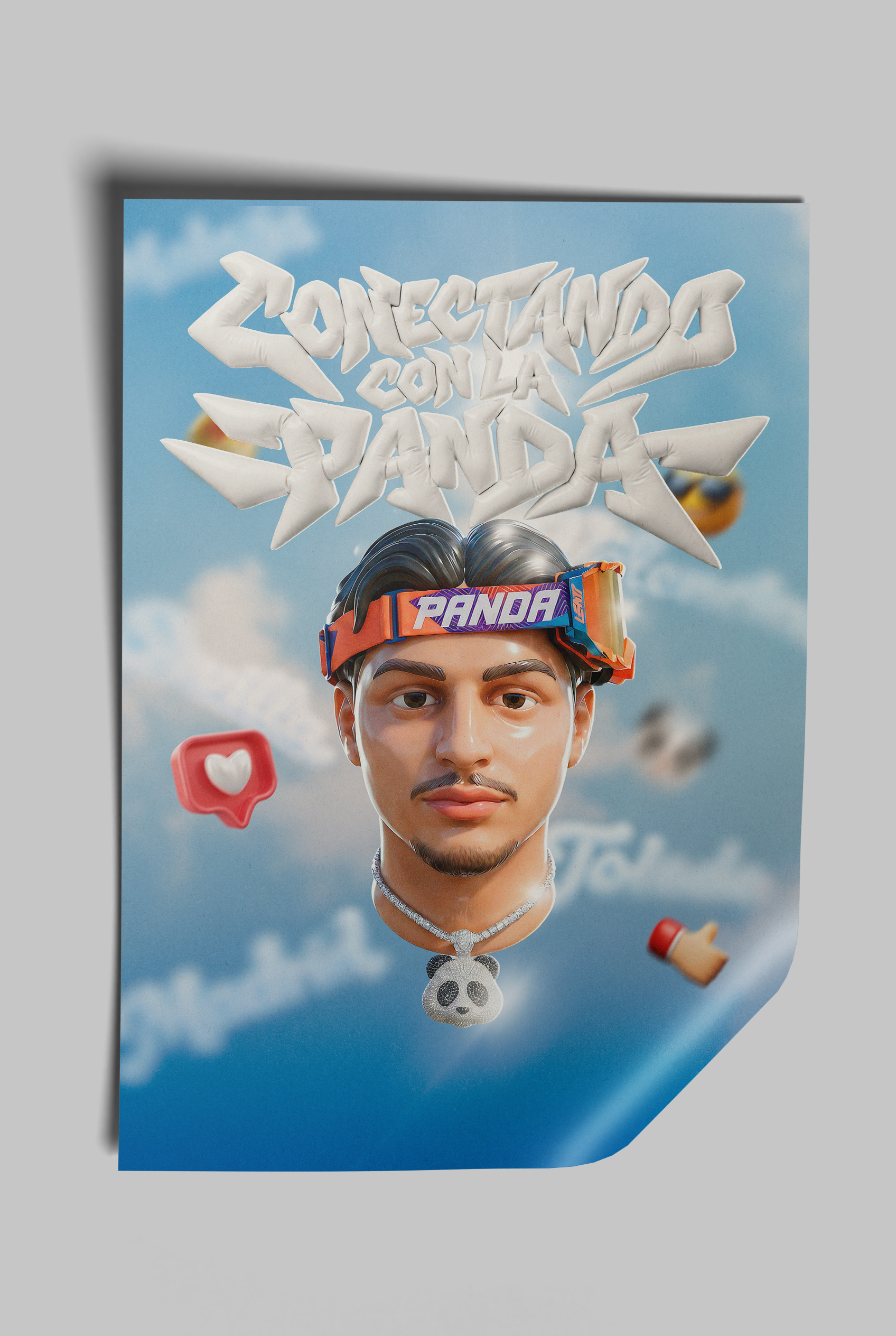Póster Conectando con la Panda